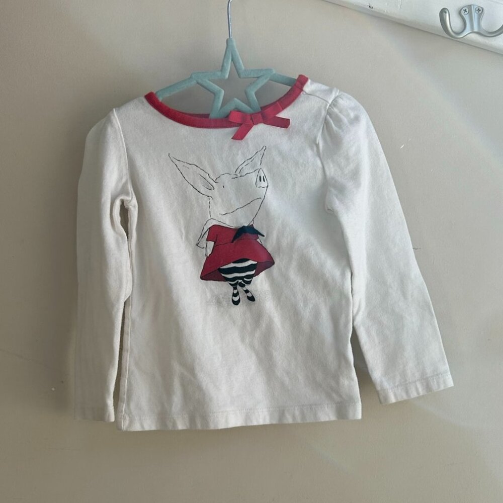 Olivia the Pig long sleeve tee, Gymboree 2T 🐷